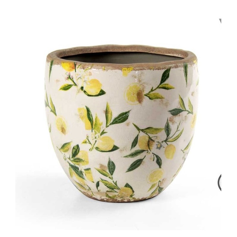 Vaso in ceramica - limone