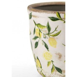 Vaso in ceramica - limoni