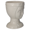 VASO TESTA NAIF BIANCO DECORATIVO IN CERAMICA