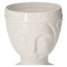 VASO TESTA NAIF BIANCO DECORATIVO IN CERAMICA