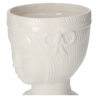 VASO TESTA NAIF BIANCO DECORATIVO IN CERAMICA